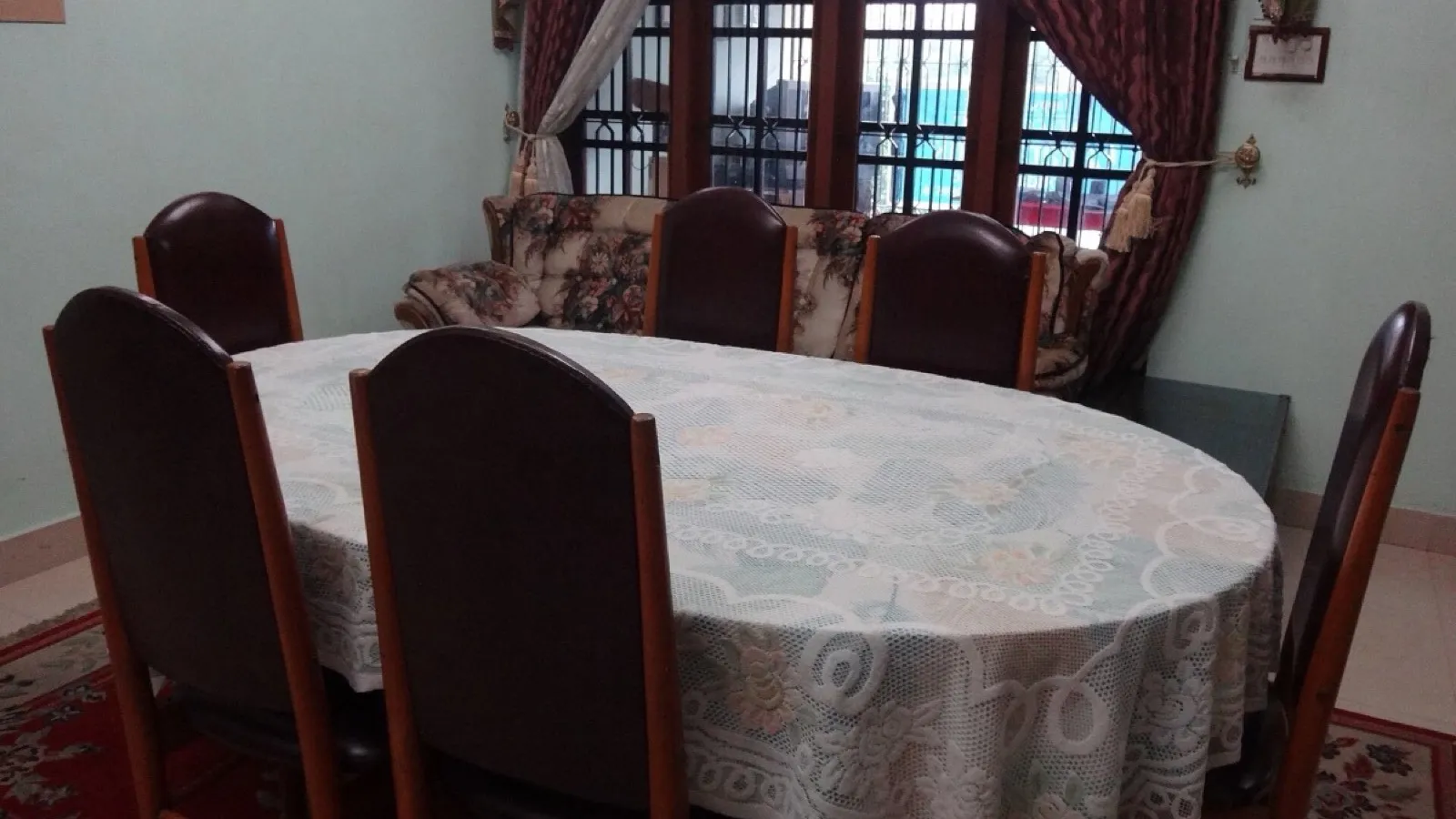 A breakfast table, where a homeschool day actually happens.