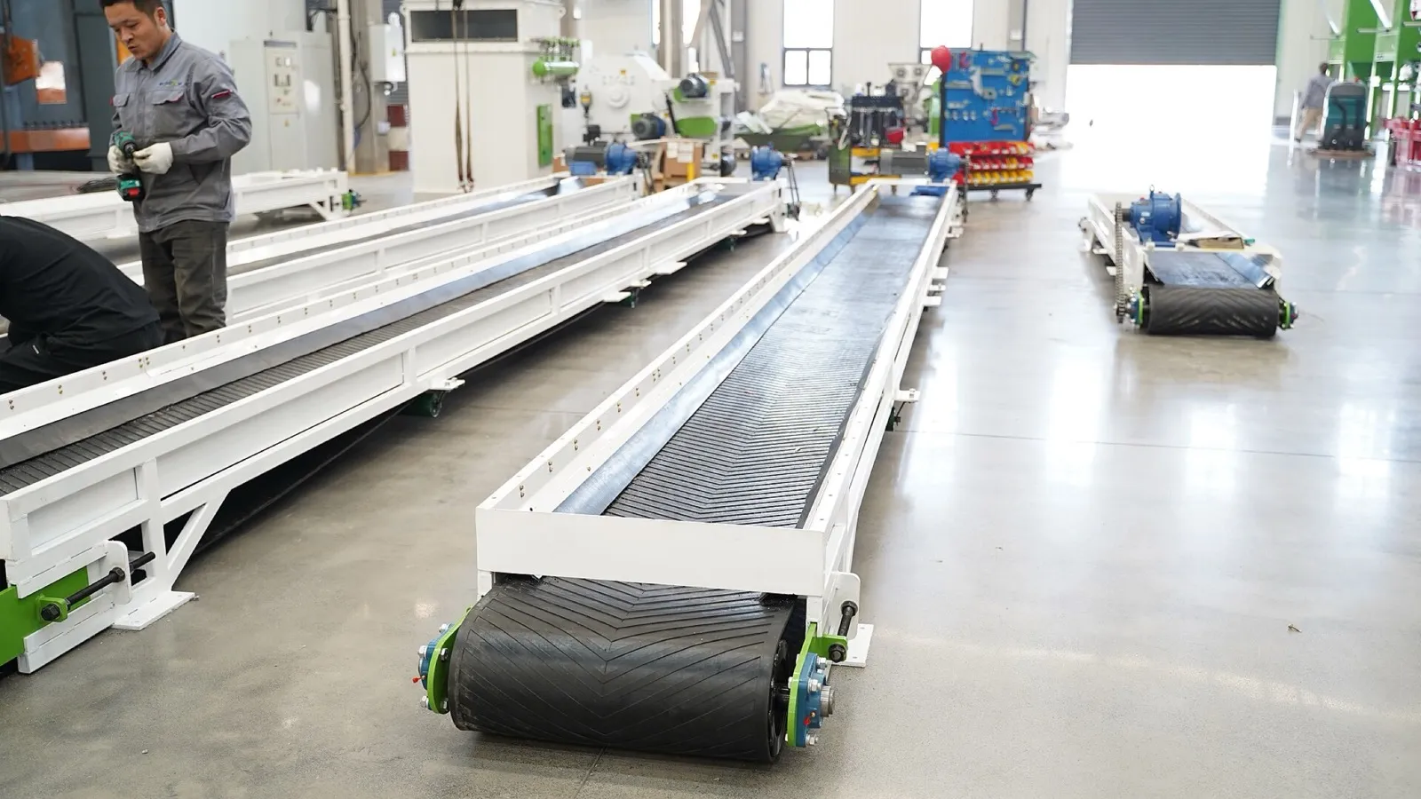 A production line, the shape a quiz passes through before anyone sees it.