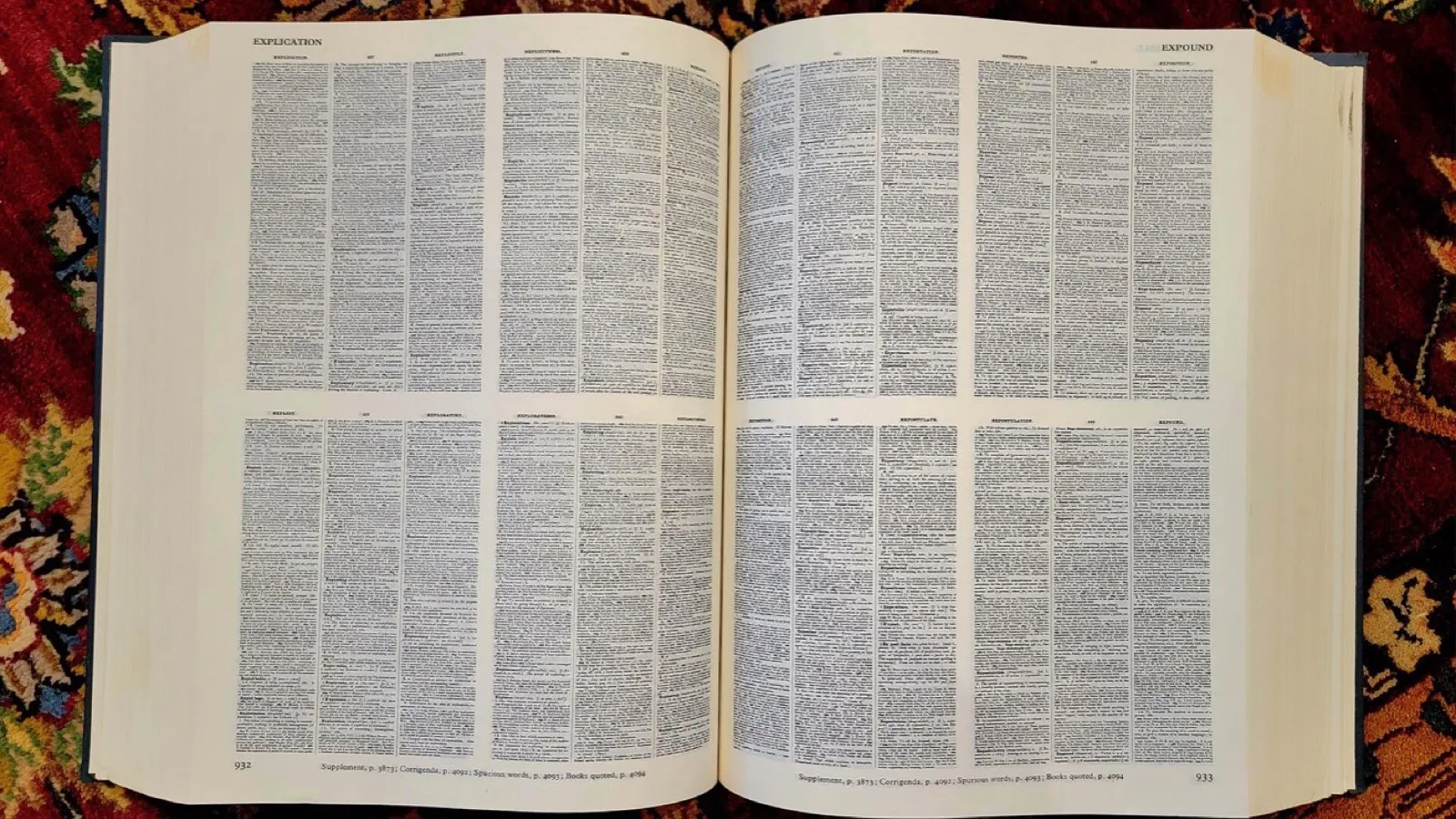 An open dictionary, where every word is labelled with the job it does in a sentence. Photo: Cullen328, CC BY-SA 4.0, via Wikimedia Commons.